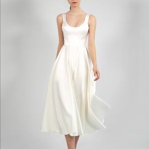 Ivory Satin Rehearsal Dinner/Wedding Dress